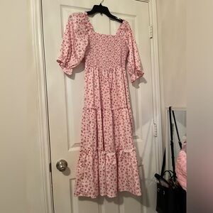Amazon Pink Floral Women's Dress